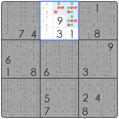 sudoku locked candidate
